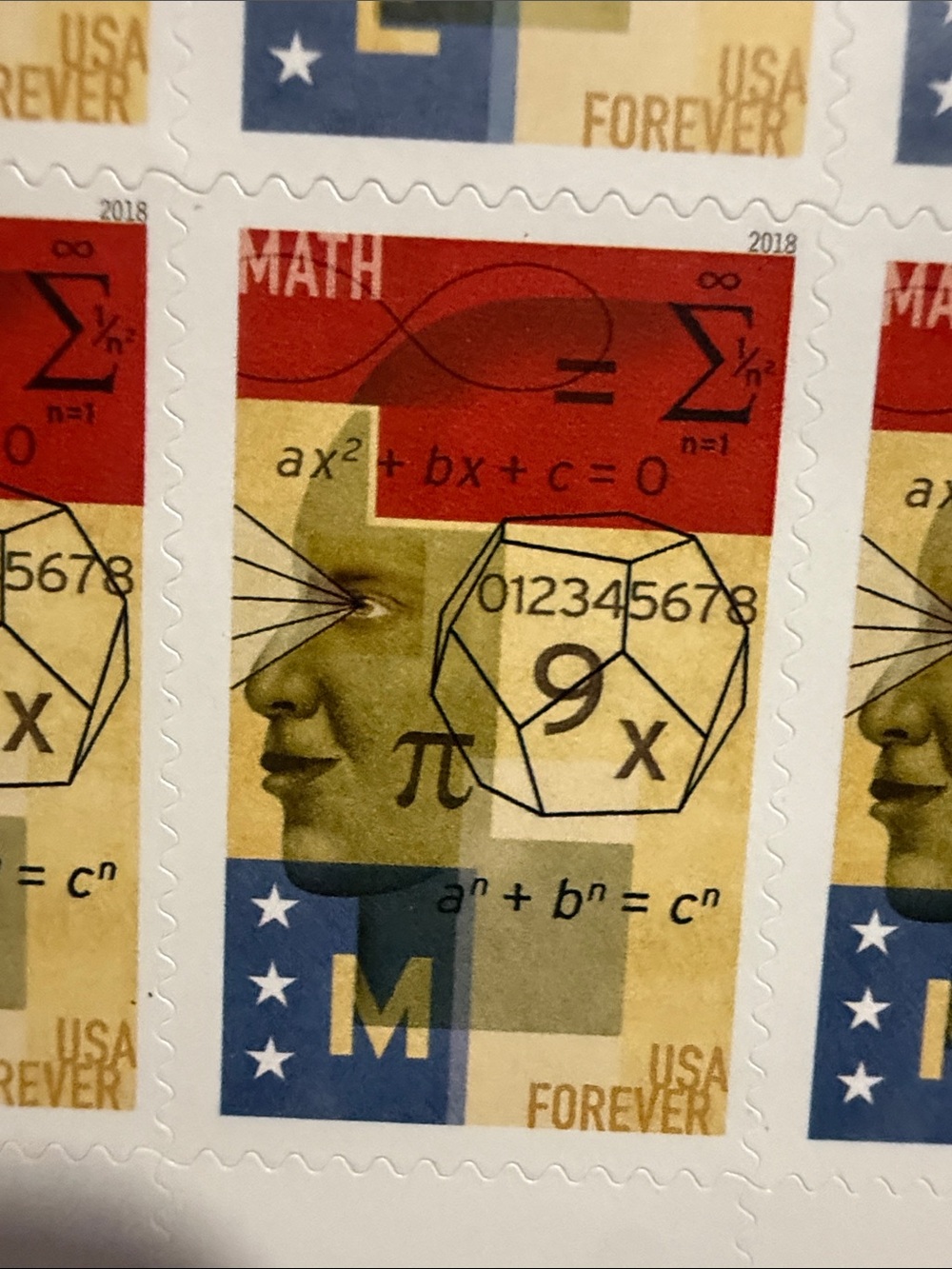 STEM Education Forever Stamps Sheet - Red, Gold, Blue 2017 - Picture 2 of 3